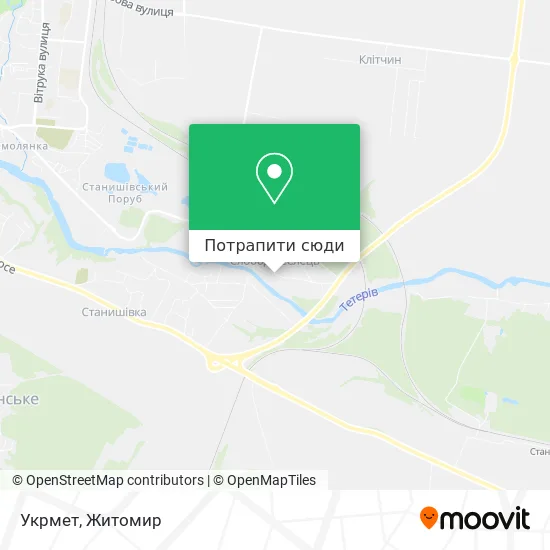 Карта Укрмет
