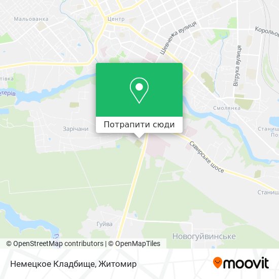 Карта Немецкое Кладбище