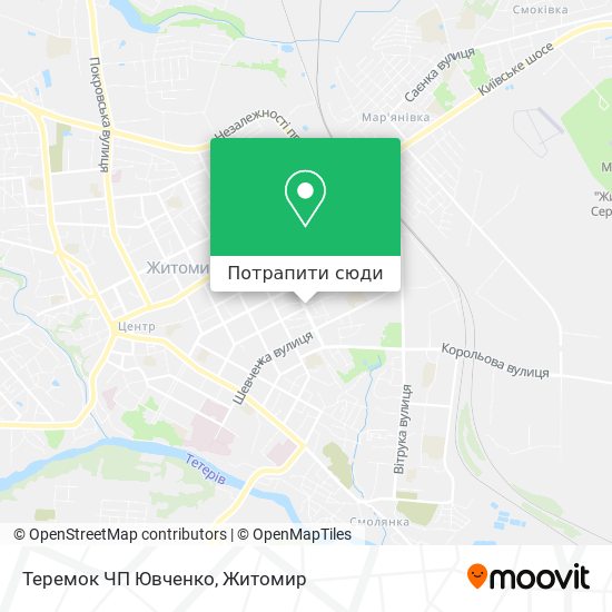 Карта Теремок ЧП Ювченко