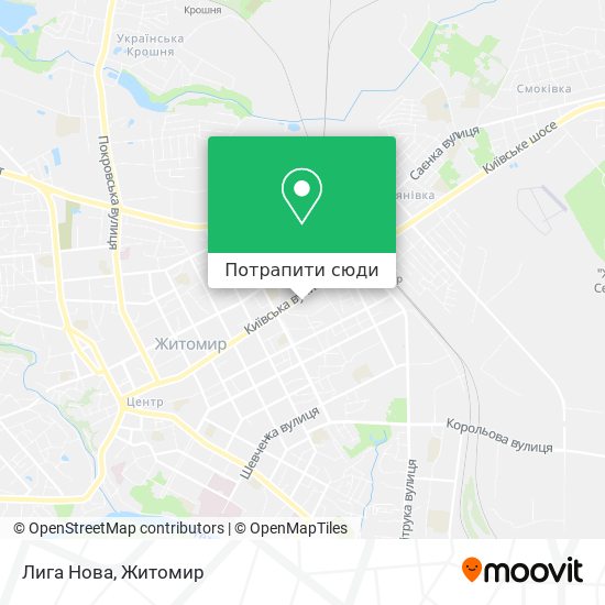 Карта Лига Нова