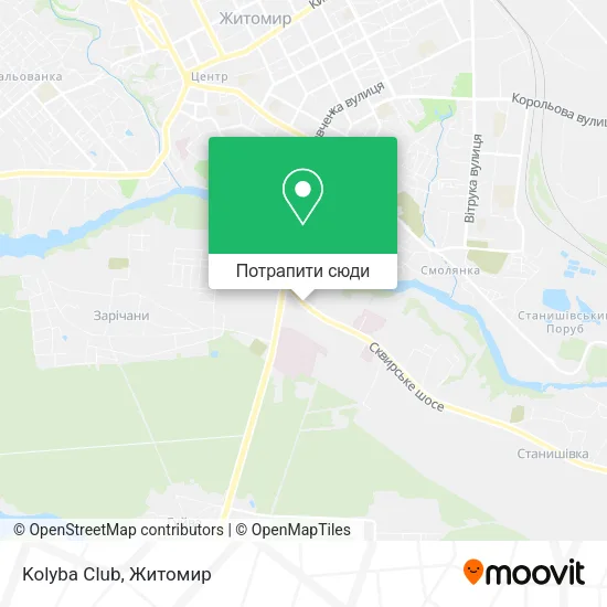 Карта Kolyba Club