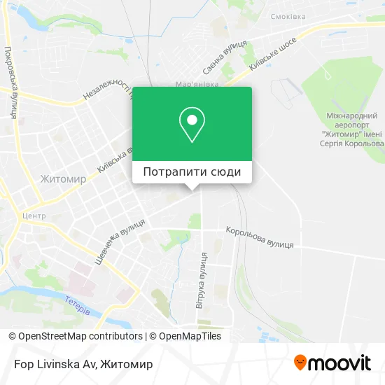 Карта Fop Livinska Av