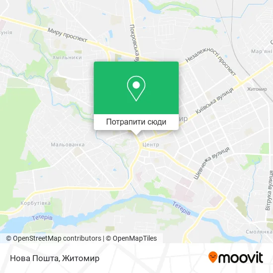 Карта Нова Пошта