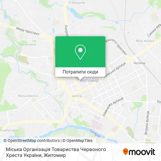 Карта Міська Організація Товариства Червоного Хреста України