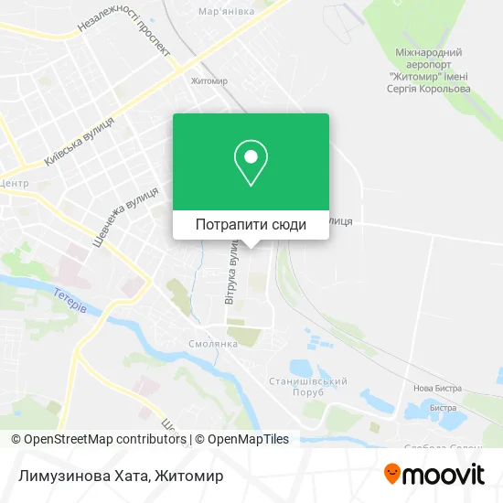 Карта Лимузинова Хата