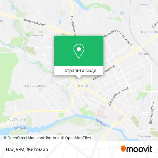 Карта Над 9-М