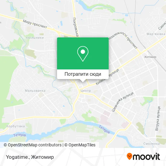 Карта Yogatime.