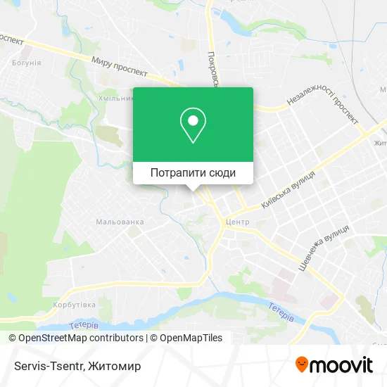 Карта Servis-Tsentr