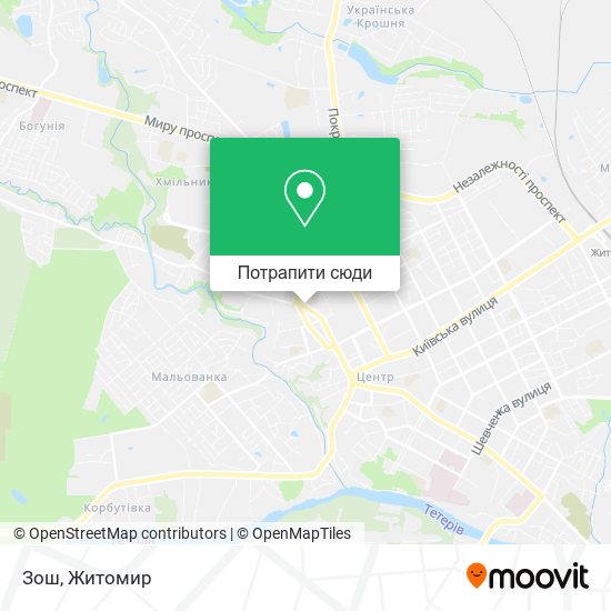 Карта Зош