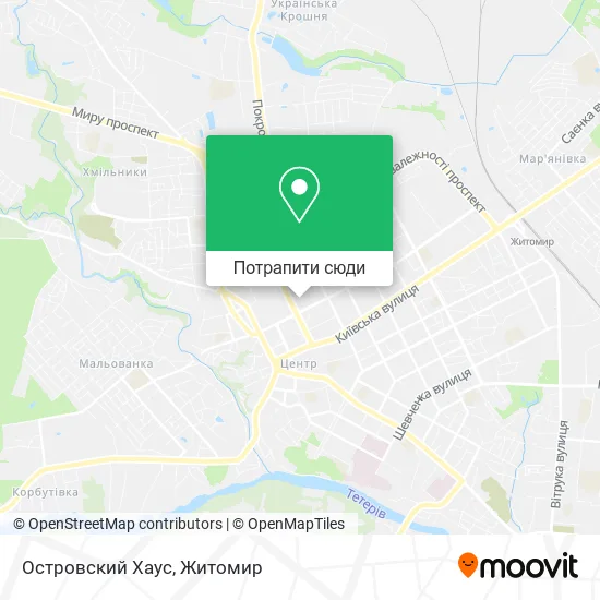 Карта Островский Хаус