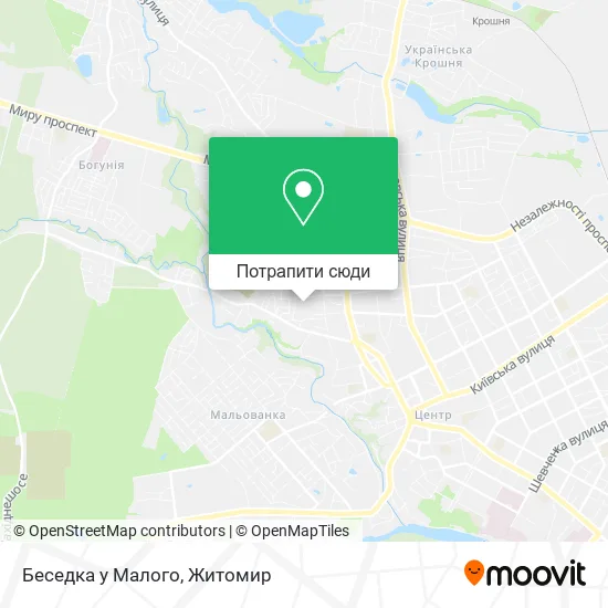Карта Беседка у Малого