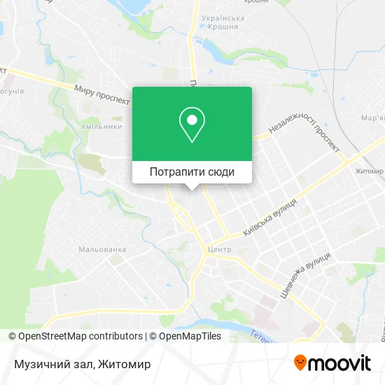 Карта Музичний зал
