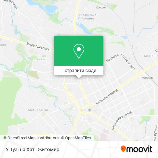 Карта У Тузі на Хаті