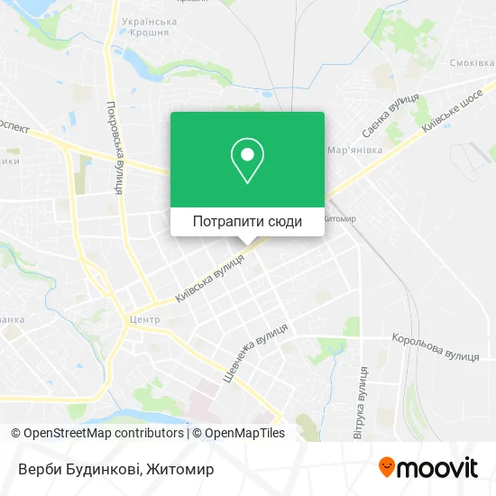 Карта Верби Будинкові