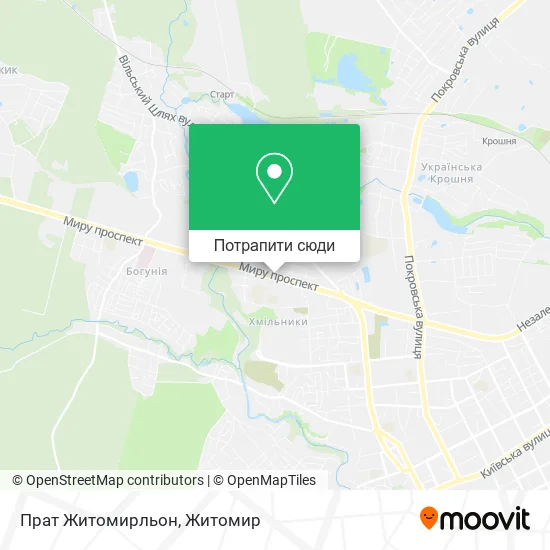 Карта Прат Житомирльон