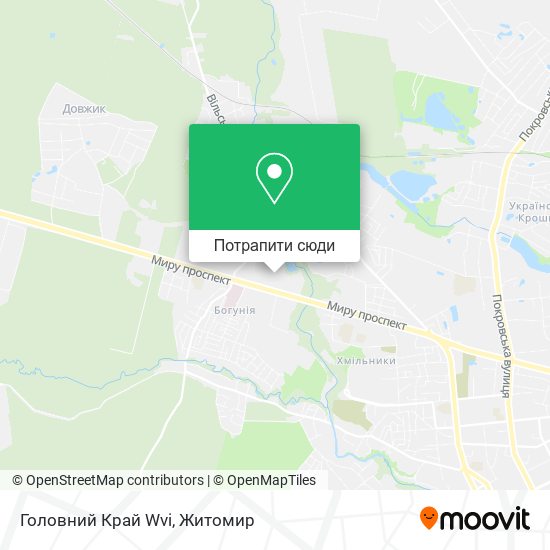 Карта Головний Край Wvi