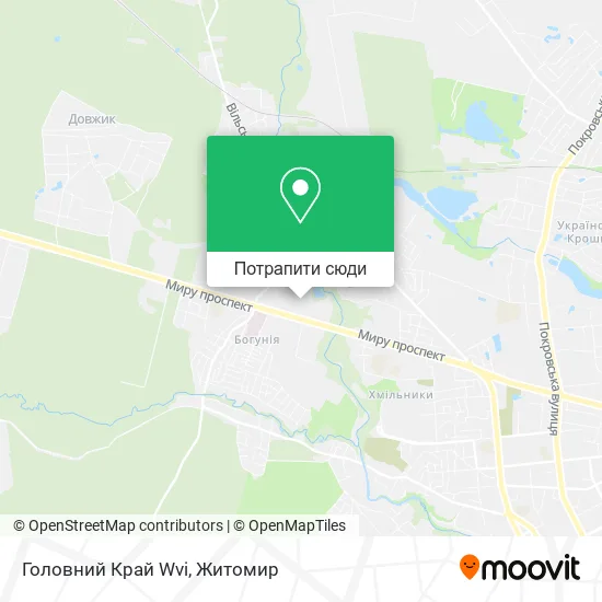 Карта Головний Край Wvi