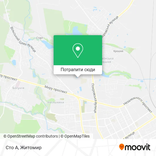 Карта Сто А