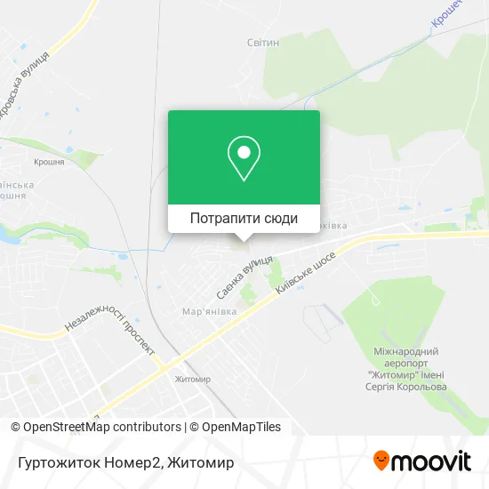 Карта Гуртожиток Номер2