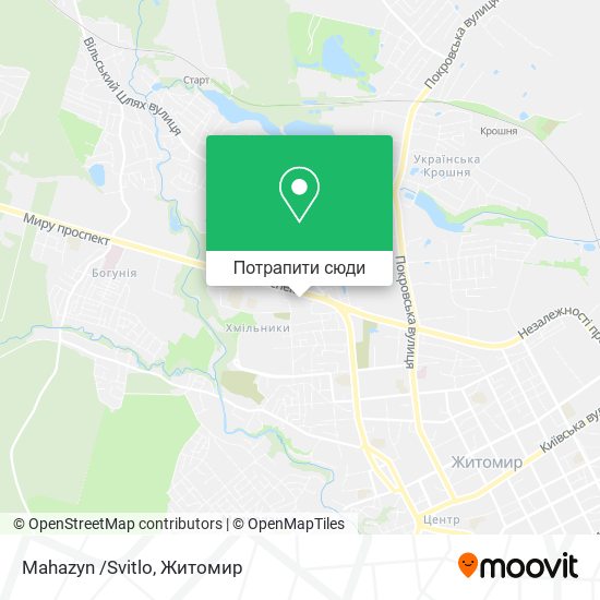 Карта Mahazyn /Svitlo