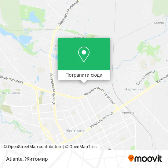 Карта Atlanta
