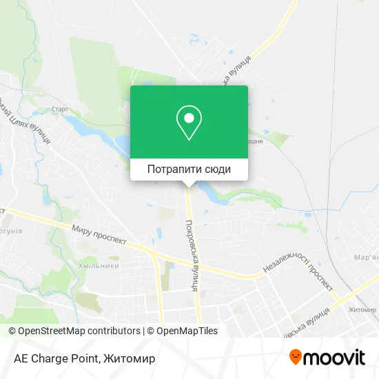 Карта AE Charge Point