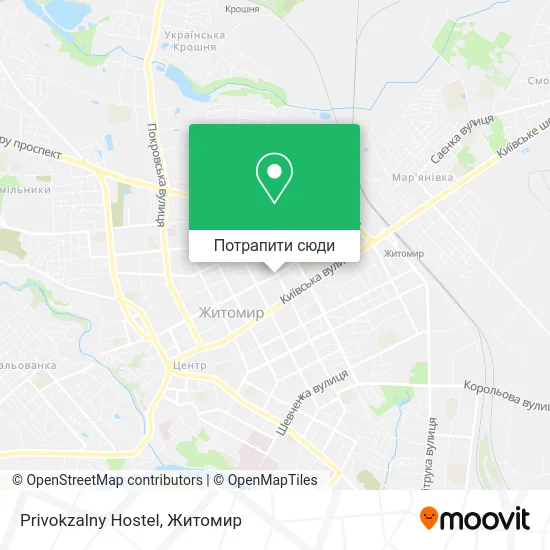 Карта Privokzalny Hostel