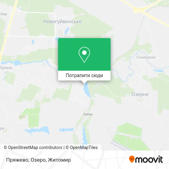 Карта Пряжево, Озеро