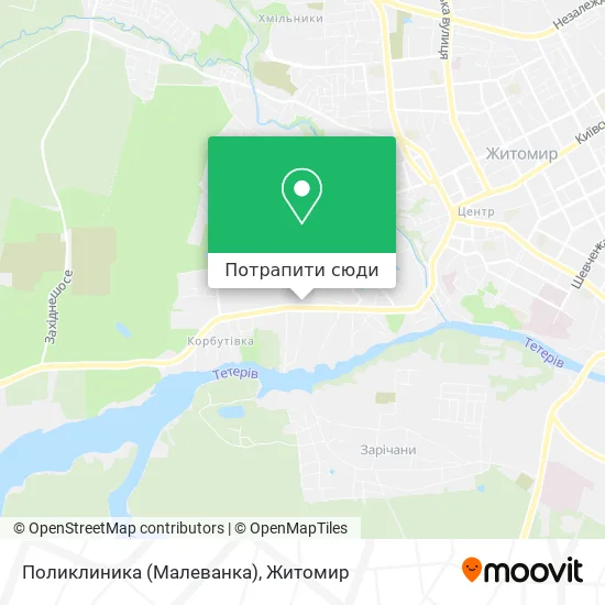 Карта Поликлиника (Малеванка)