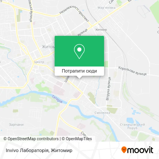 Карта Invivo Лабораторія