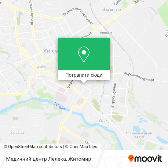 Карта Медичний центр Лелека