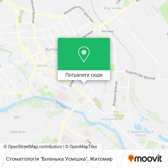 Карта Стоматологія "Біленька Усмішка"