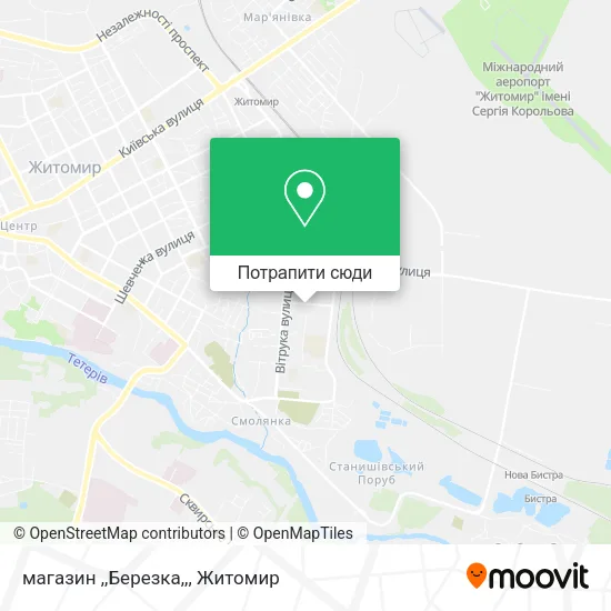 Карта магазин ,,Березка,,