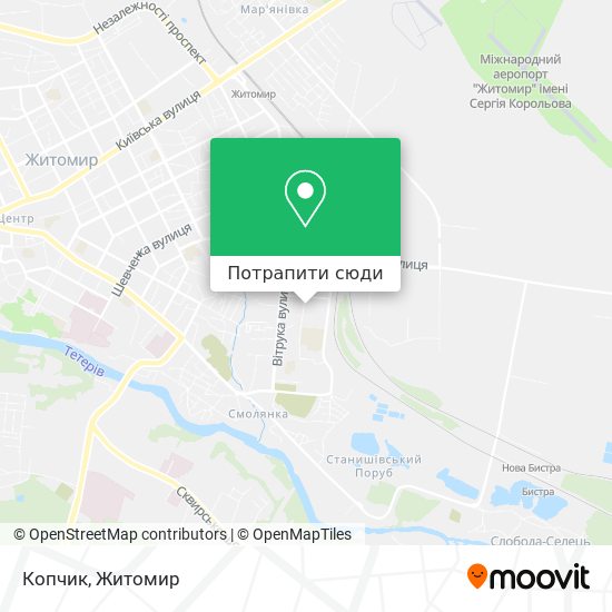 Карта Копчик