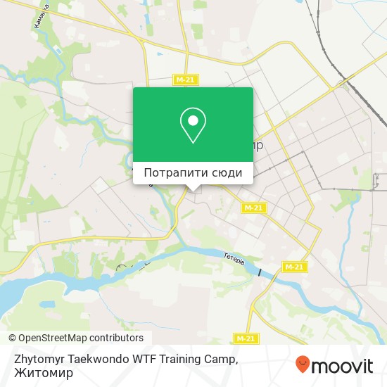 Карта Zhytomyr Taekwondo WTF Training Camp