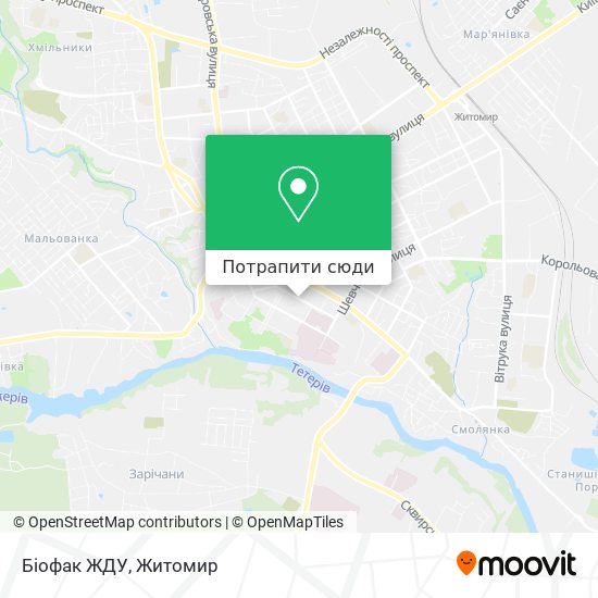 Карта Біофак ЖДУ