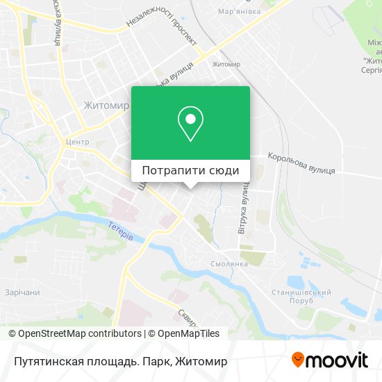 Карта Путятинская площадь. Парк