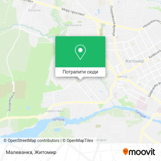 Карта Малеванка