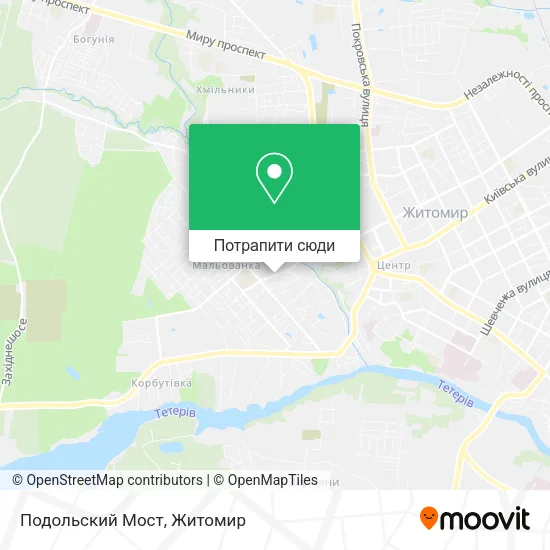 Карта Подольский Мост