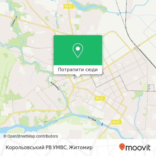 Карта Корольовський РВ УМВС