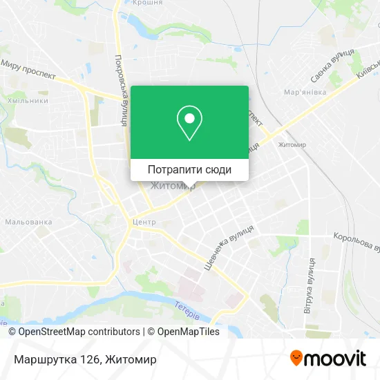 Карта Маршрутка 126