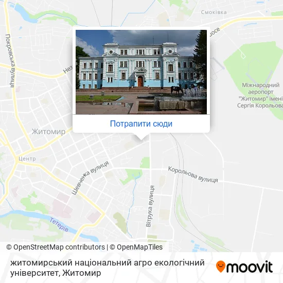 Карта житомирський національний агро екологічний університет