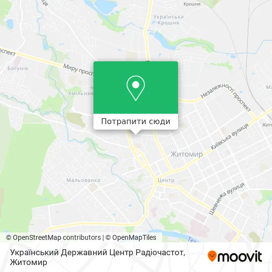 Карта Український Державний Центр Радіочастот