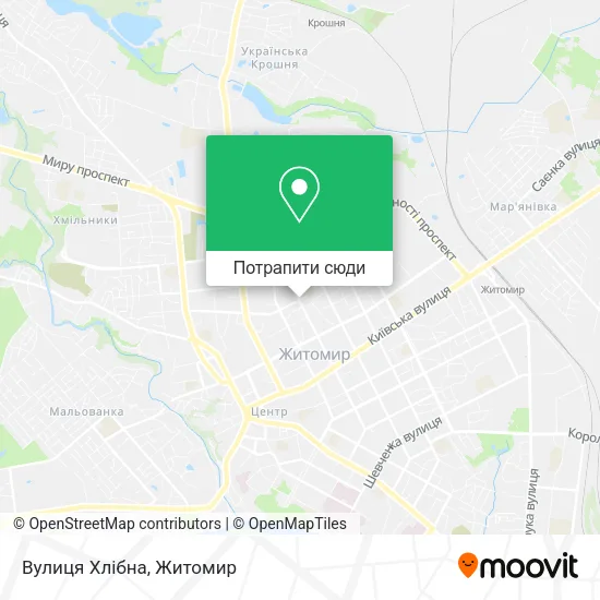 Карта Вулиця Хлібна