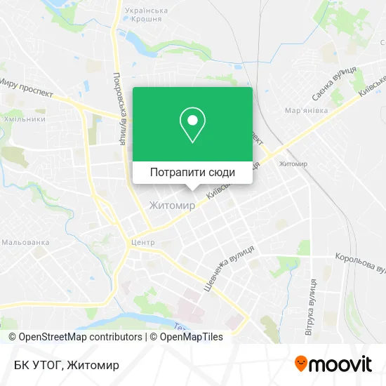 Карта БК УТОГ