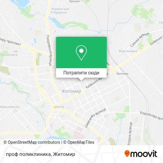 Карта проф поликлиника