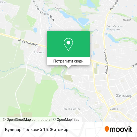 Карта Бульвар Польский 15