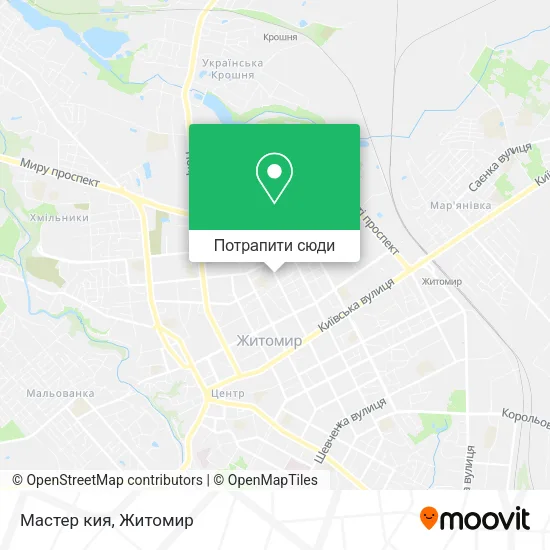 Карта Мастер кия