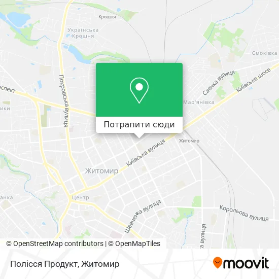 Карта Полісся Продукт