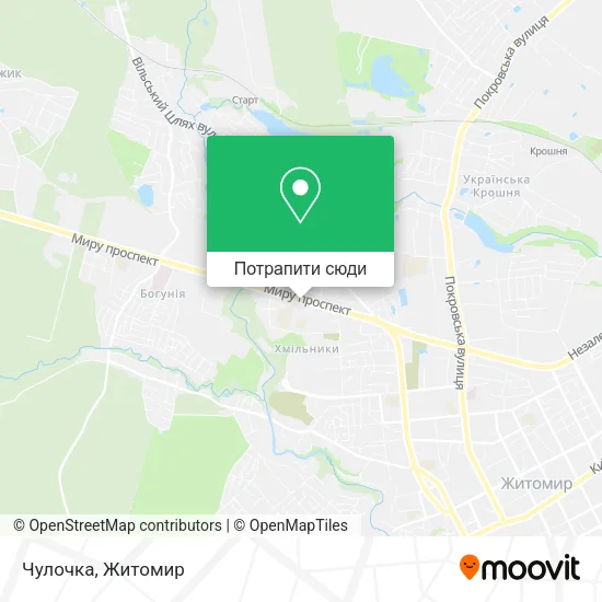 Карта Чулочка